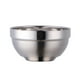 thumbnail image 1 of Tazón de acero inoxidable con aislamiento de doble capa, grueso y anticaídas para refrigerios (estilo infantil plateado), 1 of 5