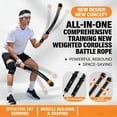 thumbnail image 2 of 2pcsCordless Battle Rope Nonslip Portable Workout Rope Replacement Spring Gym Ropes For strength And Muscle Development, 2 of 8
