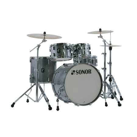 Sonor AQ2 Stage 5-Piece Maple Shell Pack w/ 22" Bass Drum - Titanium Quartz