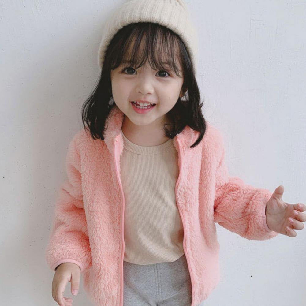 Baby girl faux fur cardigan sales