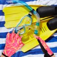 thumbnail image 2 of WASHWEPE Gants d'Entraînement à la Natation 1 Paire de Canards Roses en Forme de Palmier pour Piscine, 2 of 6