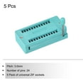 thumbnail image 3 of Universal IC Test ZIF Socket 24 Pin 3.0mm Pitch Microcontroller, Chip, Breadboard, Program IC's, 5 Pack, 3 of 6