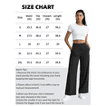 thumbnail image 3 of NELEUS Womens 27" Wide Leg Pants Athletic Yoga Leggings Casual Sweatpants Stretch Dress with Pockets,Wine Red,US Size XL, 3 of 11