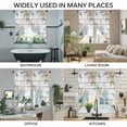 thumbnail image 3 of Beach Coastal Swag Curtains for Kitchen/Bedroom/Living Room, Summer Nautical Coral Shell Botanical Vintage Scalloped Curtains 63 Inch Long, Window Swag Topper Curtains Valances 2 Panels Set 36"x63", 3 of 8