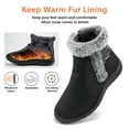 thumbnail image 4 of Womens Warm Faux Fur Lined Winter Snow Boots Waterproof Ankle Boots Outdoor Booties Comfortable Shoes for Wome, 4 of 8