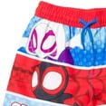 thumbnail image 4 of Marvel Spidey and His Amazing Friends Spider-Man Miles Morales Ghost-Spider UPF 50+ Swim Trunks Toddler, 4 of 5