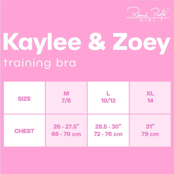 Only Girls Training Bra 6 Pack Crop Cami Bralette, Sizes 7-14 