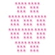 thumbnail image 3 of Ounissouiy 10 piezas Bow Pull Decor Arts Embalaje festivo DIY Crafts Ligero Impreso Plástico Hand-Pulled Flower Heart / Light Pink Corazón/Rosa Claro 10piezas Ounissouiy CBP588581, 3 of 4
