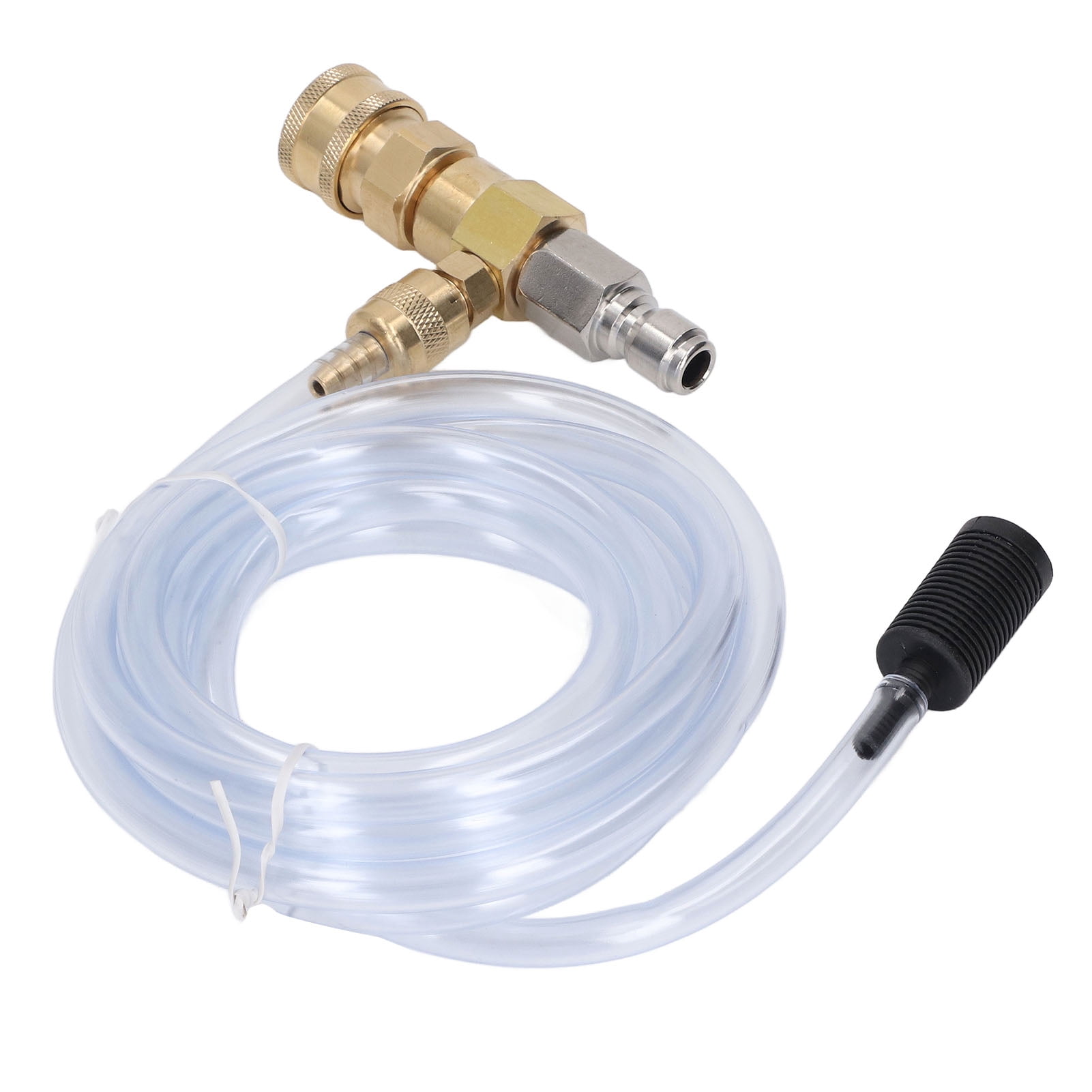 NFTIGB Chemical Injector Kit Adjustable Downstream Soap Dispenser with 9.8 ft / 3m Tube for Pressure Washer 5000 PSI Brass Stainless Quick Connect Nozzle