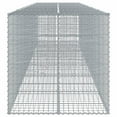 thumbnail image 2 of vidaXL Gabion Basket with Cover 600x100x100 cm Galvanised Iron, 2 of 5