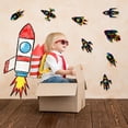 thumbnail image 3 of Tarjetas rasca y gana con diseño de cohetes, Liliful, para niños, fiesta temática espacial, 3 of 7