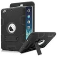 thumbnail image 1 of Mignova pour iPad Mini 1/2/3 Étui, Robuste Antichoc Résistant aux Impacts Convivial pour Enfants Étui Hybride Robuste de Protection avec Support Intégré pour Apple iPad Mini 1/Mini 2/Mini 3 (Noir/noir), 1 of 7