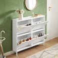 thumbnail image 3 of SoBuy FSR100-W, 4 Drawers Shoe Cabinet Shoe Rack Shoe Storage Cupboard Organizer Unit, 3 of 6