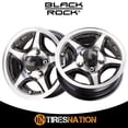 thumbnail image 2 of 13x5 Black Rock 922MB Crosstrax Trailer Machined Wheel 5x4.5 (0mm), 2 of 5