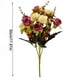 thumbnail image 2 of Ramo de rosas de cristal artificial Ceremonia de banquete de boda Decoración floral de tela de seda rosa falsa, Cameo Brown Noticed HA6935-04B, 2 of 6