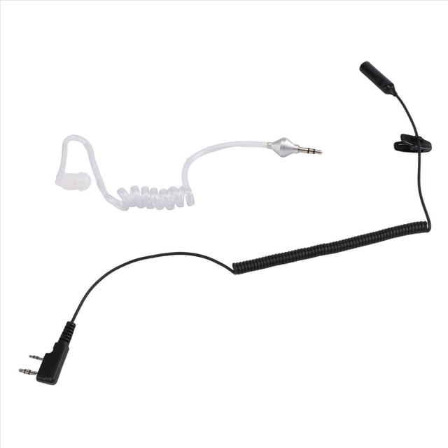 Auricular De Microfono Ptt 2 Pines A 3.5Mm Tubo Acustico Aire Para Uv-5R 888S