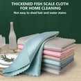 thumbnail image 4 of 30 Pack Fish Scale Streak Free Miracle Cleaning Cloth, Microfiber Polishing Cloth,Easy Clean Nanoscale, Highly Absorbent Lint Free Streak-Free Reusable Cloths for Glass, Car, Windows, Mirrors, Dishes, 4 of 9
