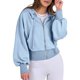 thumbnail image 2 of Sudaderas con Capucha y Cremallera para Mujer, Sudaderas , Casuales, Cómodas y Bonitas, Chaquetas con Cremallera, Conjuntos de Otoño A . Azul M, 2 of 10
