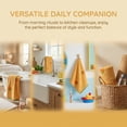 thumbnail image 2 of Unique Bargains 2 Pack Absorbent Quick Dry Hand Towels Fruit Embroidered Yellow 29" x 13", 2 of 6