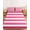 Pink, variant on Cal.King Size Fitted Sheet Set - Black Striped 3 Piece Bedding Sets 16" Deep Pocket Fitted Sheet with 2 Pillowcases, Modern Simple Monochrome Geometric White Brushed Microfiber Hotel Bed Sheets