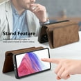 thumbnail image 3 of for Samsung Galaxy A55 Case Wallet, Detachable Magnetic 2-in-1 Wallet Flip Case for Women Men with RFID Blocking Card Slots Zipper Pocket Kickstand PU Leather Cover for Galaxy A55, Brown, 3 of 11