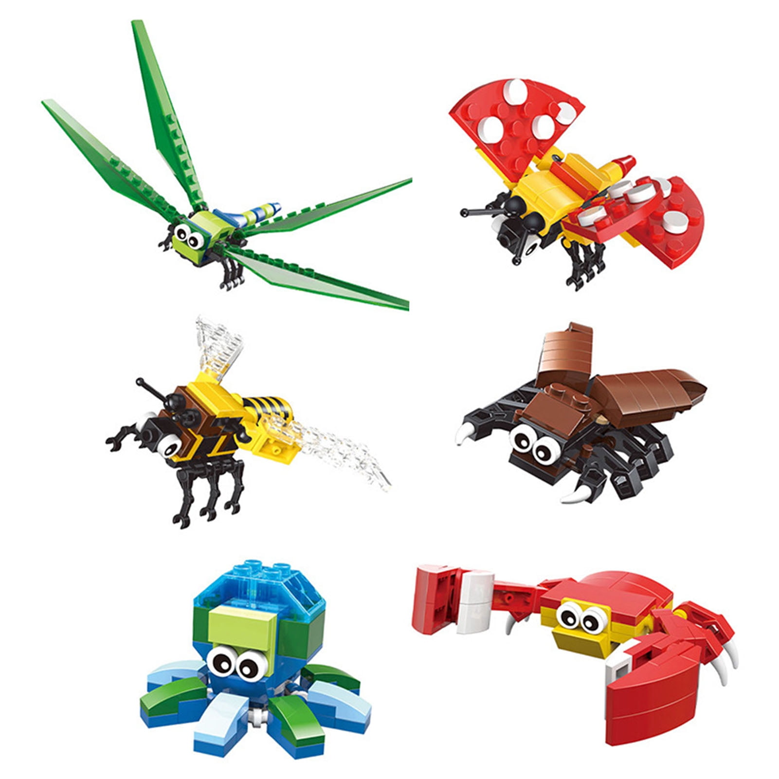 Insect Bee and Butterfly Building Blocks Educational Toys for Kids Birthday Gift 