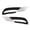 Black, variant on For Buick Enclave 2013 14 15 16 2017 Parking Light Bezel Passenger Side | Lower | Black | Chrome Molding | Made Of Plastic | Replacement For GM1039152 | 20983394, 615343570150