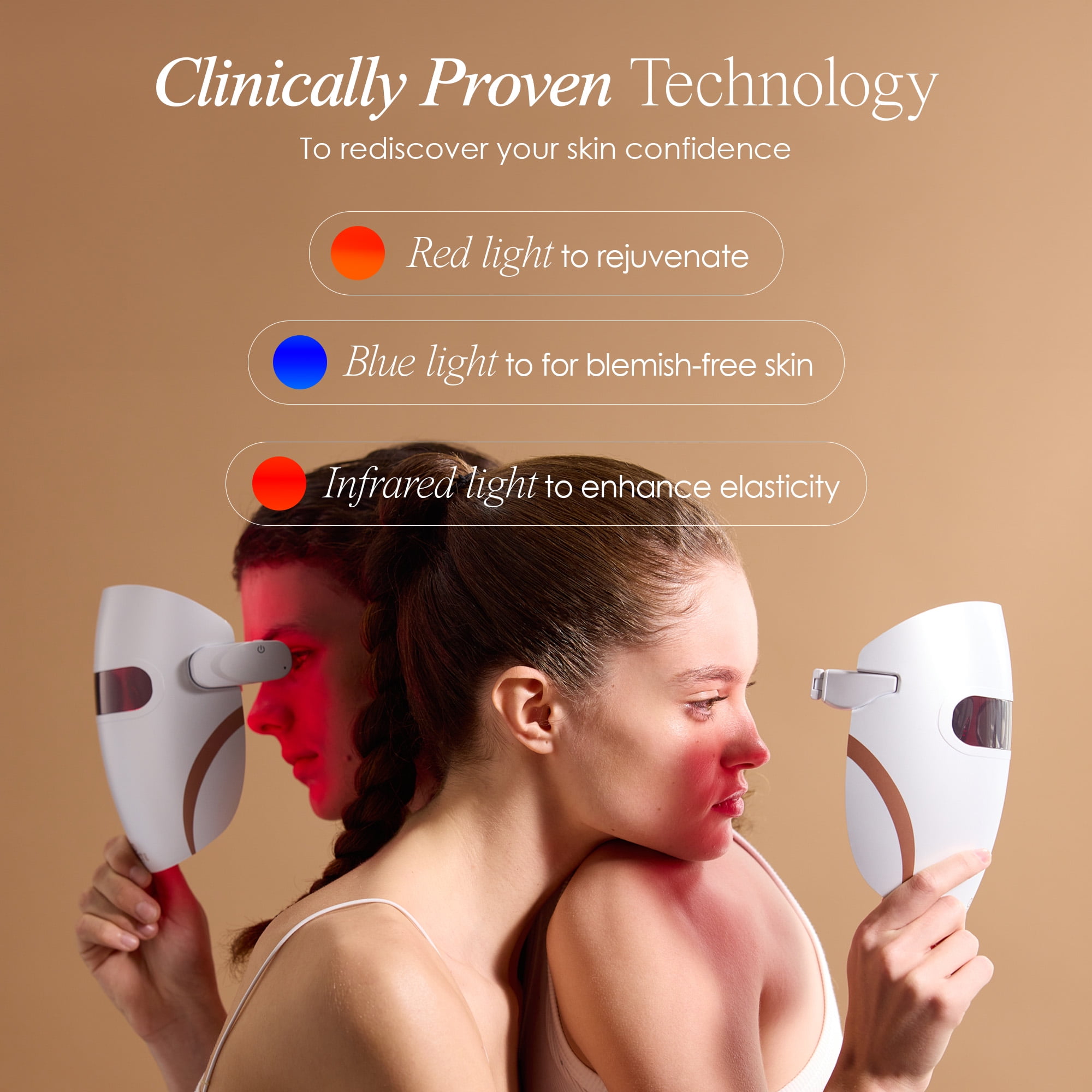 Lumamask Pro | LED赤色光療法フェイスマスク Project E Beauty Lumamask Pro Facial Skin Device | LED Light