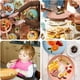 thumbnail image 5 of Material PP duradero, apto para microondas y lavavajillas, perfecto para ensaladas, pasteles o platos principales, 4 opciones de color, platos irrompibles para acampar, paquete de 4, 23 cm, 5 of 6