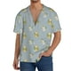 thumbnail image 1 of Fotbe Baby Elephant Giraffe Camisa Estampada de Manga Corta para Hombre, Casual de Verano, Estilo Playero, Sin Arrugas-Medium, 1 of 5