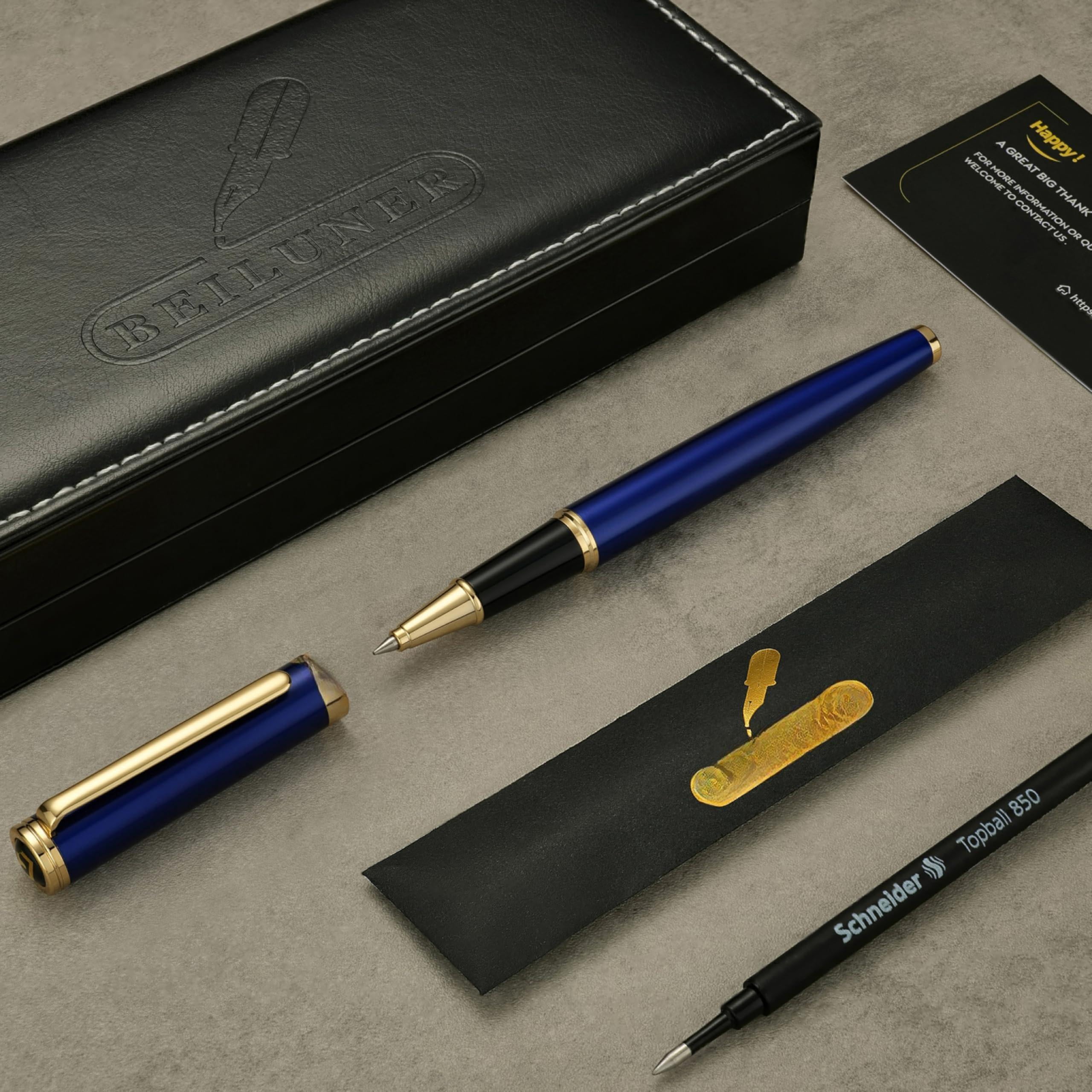 Luxury Rollerball Pen Trim Noble And Elegant Designs Ink Refill  Roller Ball Gift Set For Men & Women Professional Executive Office Nice Pens