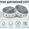 thumbnail image 5 of 12 Piezas de Correas de Suspensión Galvanizadas, Flejes de Metal con Orificios, Colgador de Tubos para Colgar Soportes de Tuberías, 10 Pies, 5 of 5
