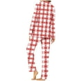 thumbnail image 4 of purcolt Valentines Day Pajamas for Women Set Long Sleeve Button Down Sleepwear Soft Pjs Sets 2 Piece Lounge Sets with Pocket, 4 of 6