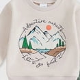 thumbnail image 6 of TOWED22 Toddler Boy Clothes Long Sleeve Pullover Sweatshirt Tops Jogger Pant Sets 2 Piece Outfit Fall Winter Baby Boy Outfits Clothing Set(Green,0-6 M), 6 of 6