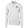 thumbnail image 2 of Men's Cutter & Buck White Stephen F Austin Lumberjacks Team Big & Tall Virtue Eco Pique Recycled Quarter-Zip Pullover, 2 of 3