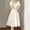 White plus size square neck dress a1, variant on Uscallm Women Plus Size Square Neck Short Sleeve Fit and Flare Pleated A-Line Midi Dresses Elegant Party Cocktail Evening Wear Outfits, Black XL