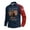 Navy, variant on 4th Of July Mens Shirt Classic Long Sleeve Button Cuff Turn Down Collar Business Independence Day American Flag Loose Fit Tops Red 3XL