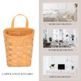 thumbnail image 2 of HOOWIFFY 1Pcs Storage Basket Chocolate Rectangular Wood for Household Users Organizing, 2 of 8