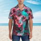 thumbnail image 2 of Balery Psychedelic Hairless Cat Camisas hawaianas de manga corta para hombre, camisas playeras de corte holgado, camisas de vacaciones con botones,Medium, 2 of 7