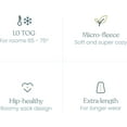 thumbnail image 2 of Gigoteuse HALO® SleepSack® - 100% Coton, marguerite rose, 2 of 5
