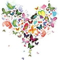 thumbnail image 2 of CafePress - Heart Of Butterflies Area Rug - 3'x5' Decorative Area Rug, Fabric Throw Rug, 2 of 5