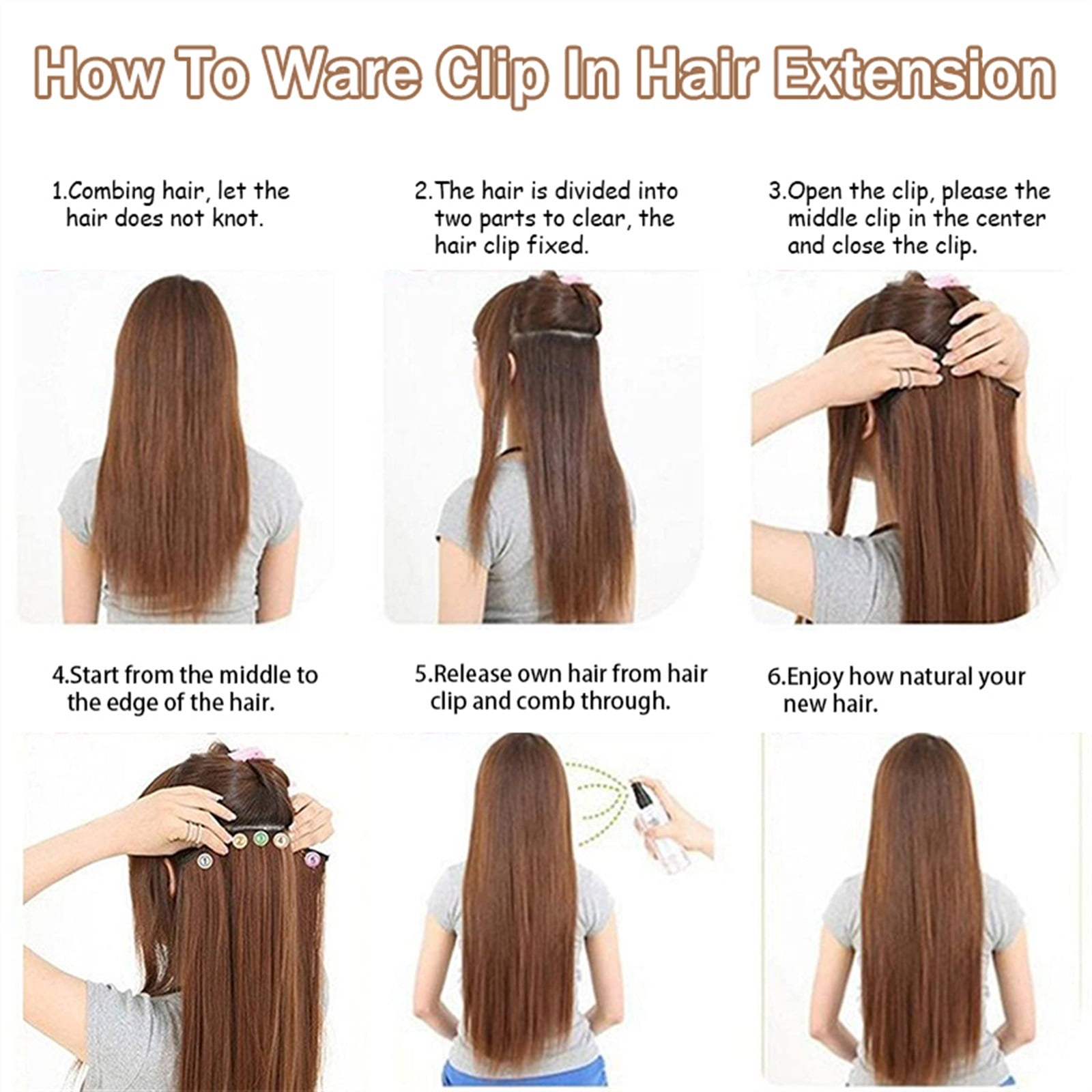 Clip In Hair Extensions Long Wavy 7 PCS Invisible Clip Thick Hairpieces Golden Blonde Hair Piece Soft Full Head Synthetic Fiber for Women, 22 Inches