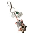 thumbnail image 4 of Hanging Decor Cute Opossum Keychain Inspirational " Hanging On" Charm Double Sided For Friends Family Gift Solid Black, 4 of 5