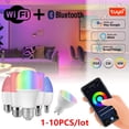 thumbnail image 2 of Tuya-bombilla inteligente Rgb regulable, Gu10, C37, A60, T37, E14, E27, B22, Wifi, lámpara mágica Led, ca 110V, 85V-265V, funciona con Alexa y Google Home, 2 of 4
