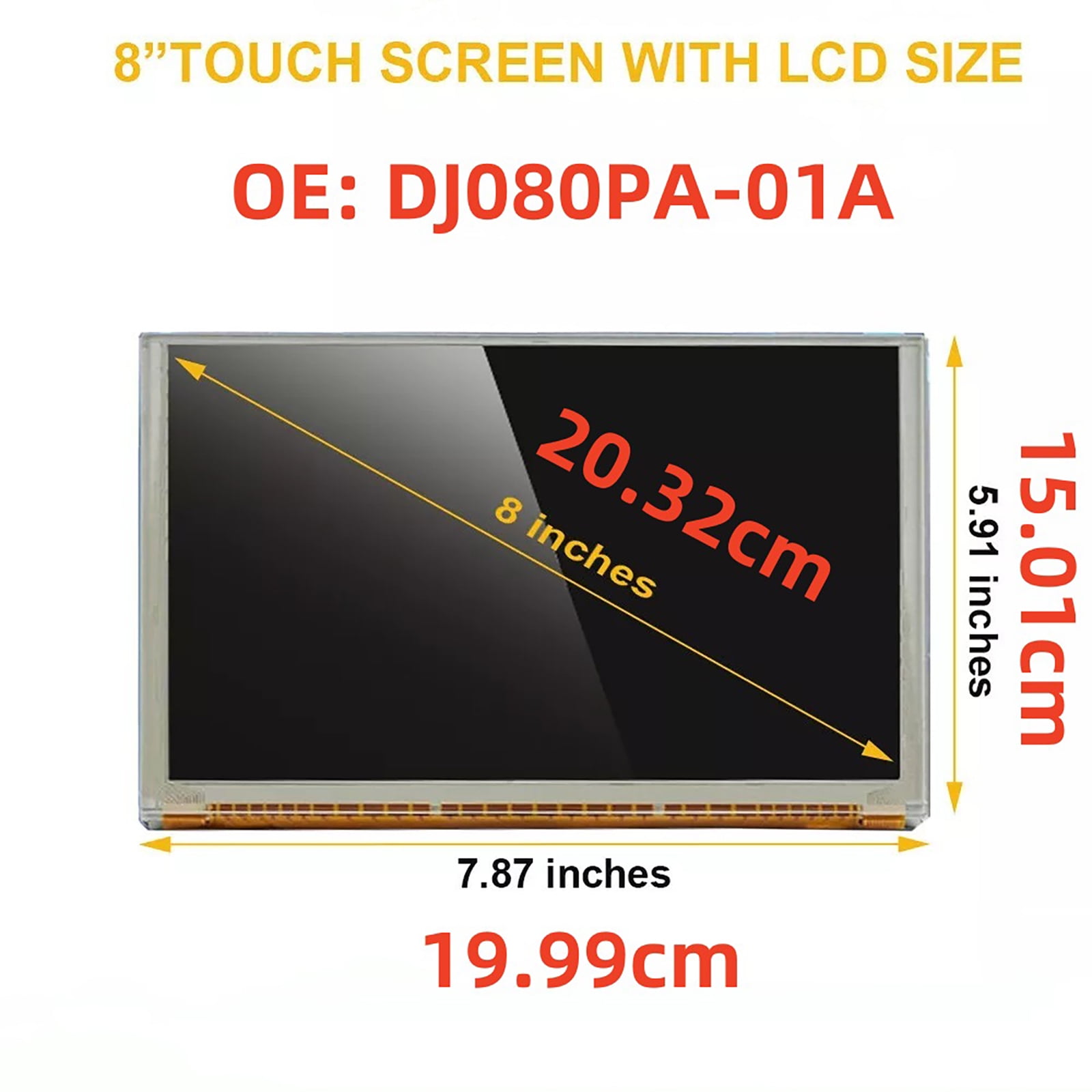 Quality 8-Inch LCD Touch-Screen for Chevrolet GMC for 2015-2018 Cars Accessory Screen