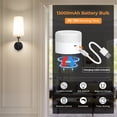 thumbnail image 5 of Battery Operated Wall Sconces Set of Two, Wireless, Rechargeable No Wiring Wall Lamp/Light for Bedroom, Black, 5 of 9