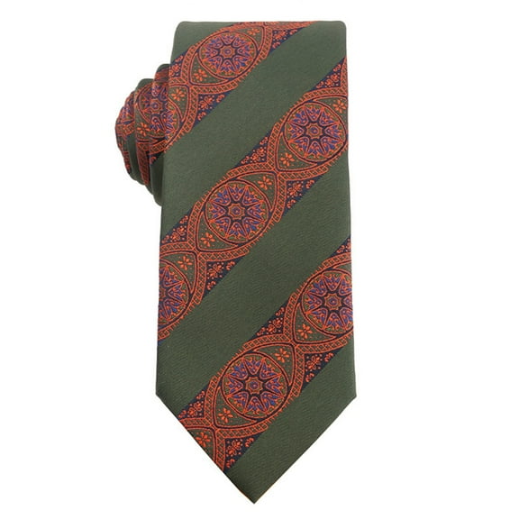 Mens Polyester Flower Striped Neck Tie Wedding Business Necktie Cravat Gift