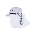 thumbnail image 3 of Top Headwear 4 Panel Large Bill Flap Sun Hat - White, 3 of 3