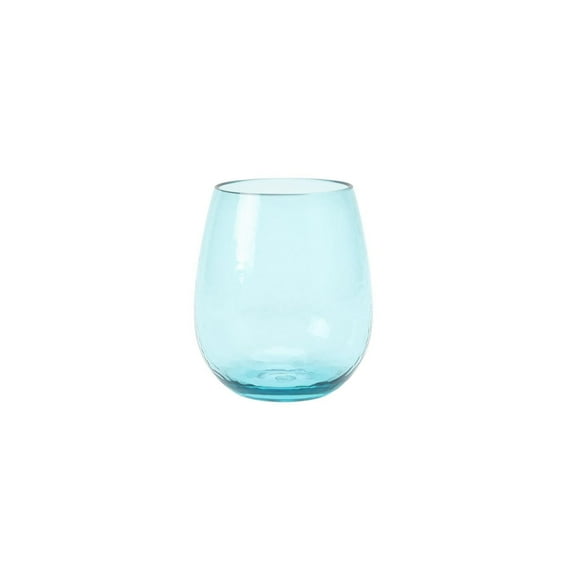 Hometrends Tinted Acrylic Hammer Ribbed Goblet Assorted Colour, 1pc