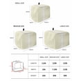 thumbnail image 2 of Cream White Stripe Toaster Cover 2 Slice, Small Kitchen Appliance Covers, Modern Rustic Vertical Striped Toaster Oven Cover with Loop, Bread Machine Cover Polyester Dust Cover Protection, 2 of 4